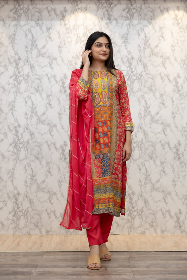 Kurti Pant Dupatta Set