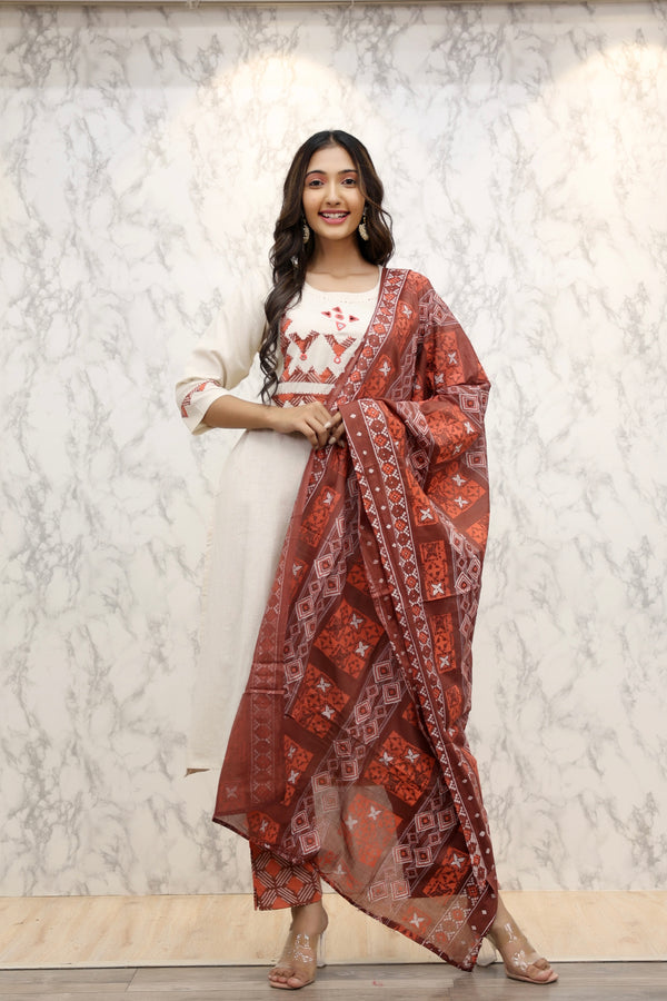 Kurti Pant Dupatta Set