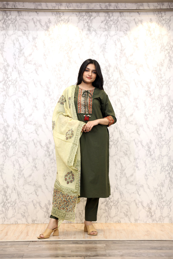 Kurti pant Dupatta Set